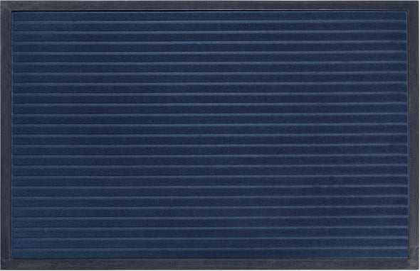 Covor Preș de intrare Striped cu efect 3d albastru, 60x90 cm - LunaHome.ro