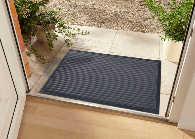Covor Preș de intrare Striped cu efect 3d gri, 60x90 cm - LunaHome.ro