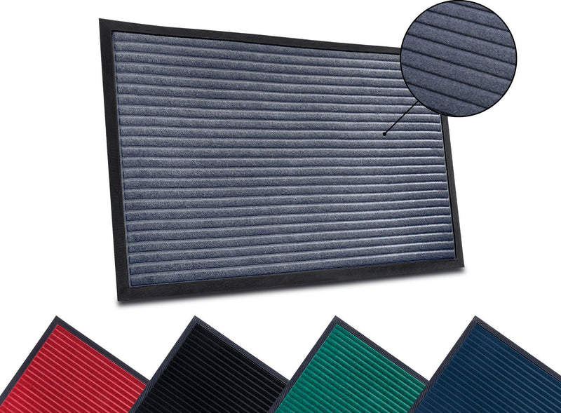 Covor Preș de intrare Striped cu efect 3d gri, 80x120 cm - LunaHome.ro