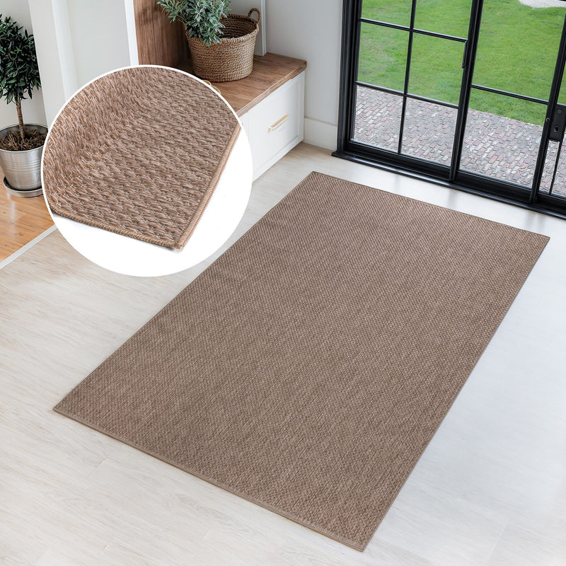 Covor Rhodos bej potrivit și la exterior, aspect de sisal 70x140 cm - LunaHome.ro
