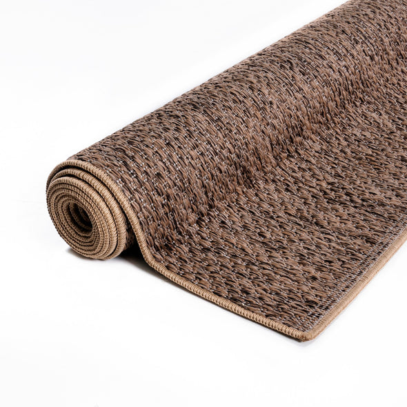 Covor Rhodos maro pentru interior și exterior, aspect de sisal 120x180 cm - LunaHome.ro