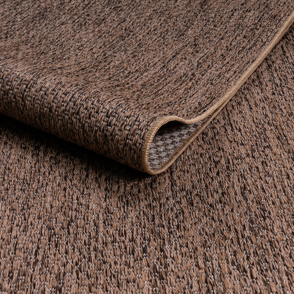 Covor Rhodos maro pentru interior și exterior, aspect de sisal 120x180 cm - LunaHome.ro