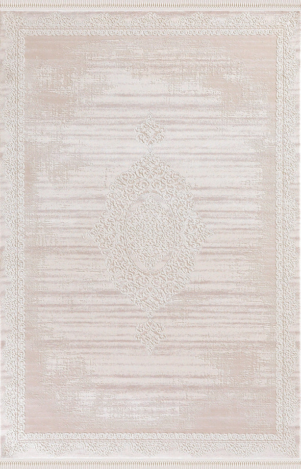 Covor Rodin vintage oriental cu fire scurte crem 200x290cm - LunaHome.ro
