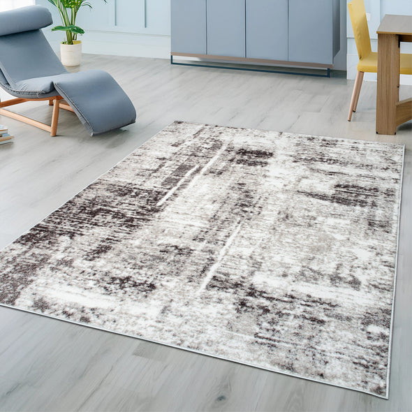 Covor Salsa cu aspect vintage maro, model modern 80x150 cm - LunaHome.ro
