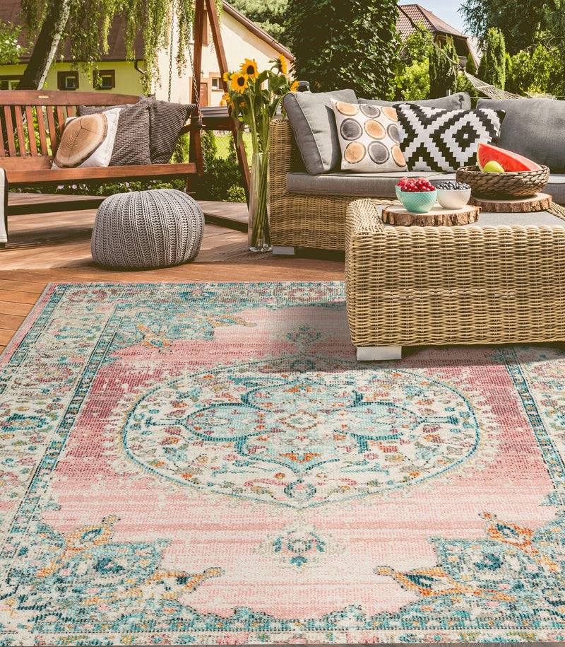 Covor Salsa de exterior si interior cu tesatura plata 120x170 cm - LunaHome.ro