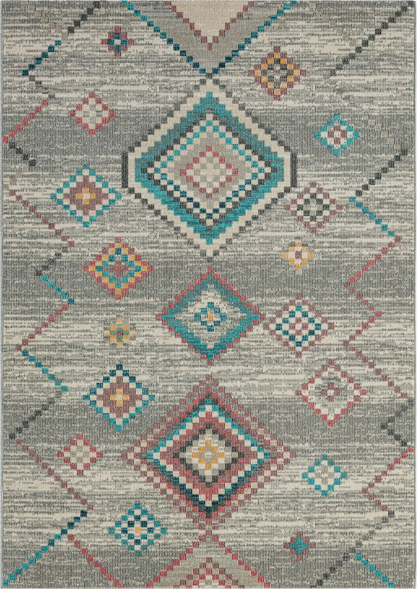 Covor Salsa de exterior si interior gri cu tesatura plata 140x200 cm - LunaHome.ro