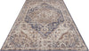 Covor Sand cu fire scurte model oriental vintage crem-albastru 160x235 cm - LunaHome.ro