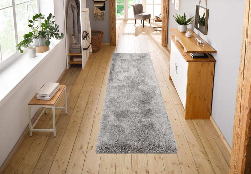 Covor Shaggy Boldo, gri deschis foarte moale si pufos 67x230 cm - LunaHome.ro