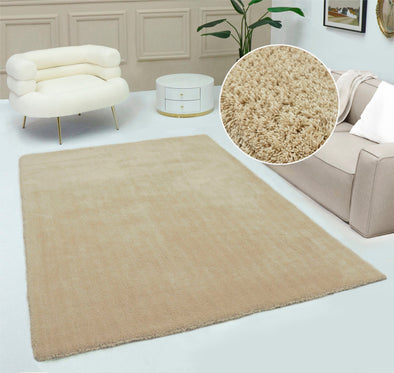 Covor Shaggy Magong foarte pufos bej nisipiu 160x230 cm - LunaHome.ro