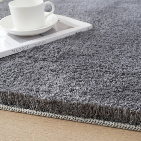 Covor Shaggy Magong foarte pufos gri închis 240x320 cm