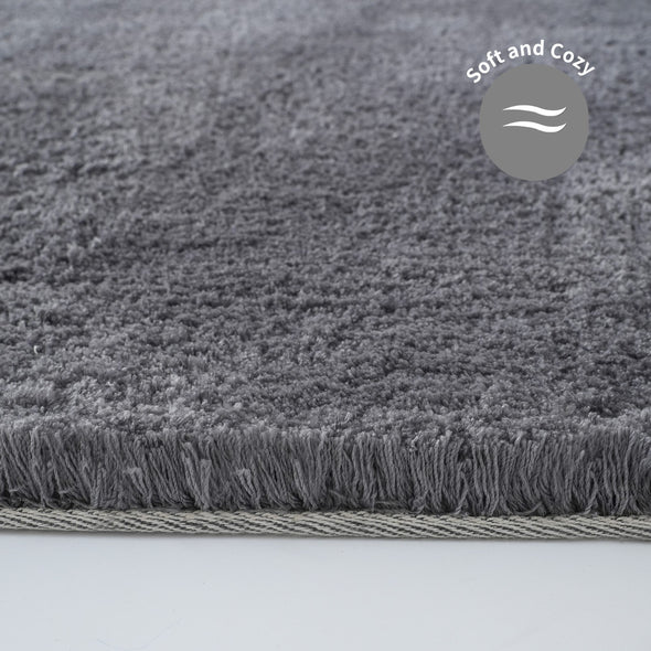 Covor Shaggy Magong foarte pufos gri închis 240x320 cm