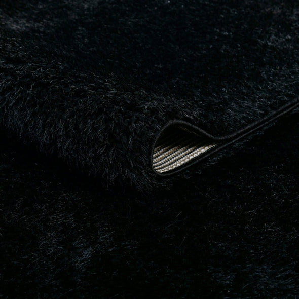 Covor Shaggy Malin negru moale si pufos, 240x320 cm - LunaHome.ro