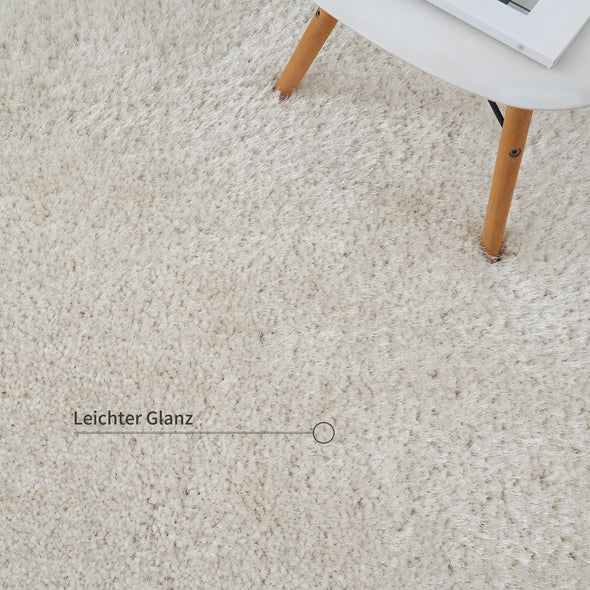 Covor Shaggy Micro exclusiv foarte gros si pufos crem 300x400 cm