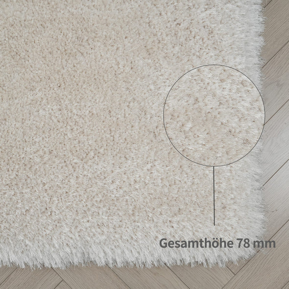 Covor Shaggy Micro exclusiv foarte gros si pufos crem 300x400 cm