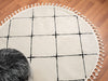 Covor Shaggy Moroccan Square rotund, moale si pufos, 240 cm diametru - LunaHome.ro