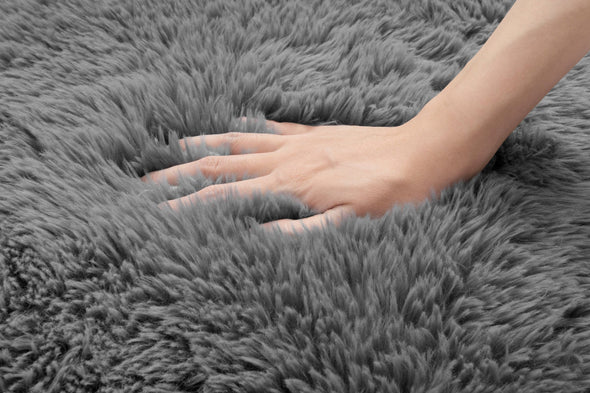Covor Shaggy Silky foarte moale și pufos gri 160x220 cm - LunaHome.ro