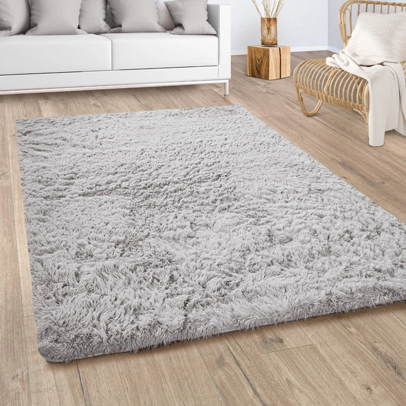 Covor Shaggy Silky foarte moale și pufos gri 200x290 cm - LunaHome.ro