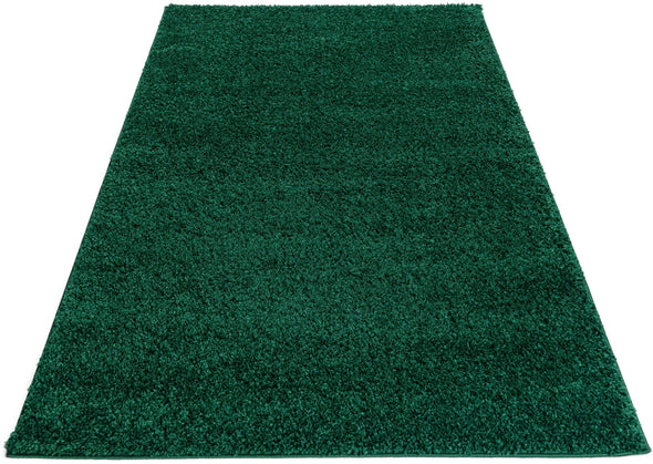 Covor Shaggy Viva verde inchis, moale si pufos, 200x200 cm - LunaHome.ro