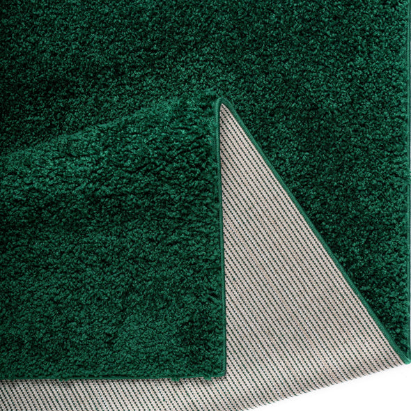 Covor Shaggy Viva verde inchis, moale si pufos, 200x200 cm - LunaHome.ro