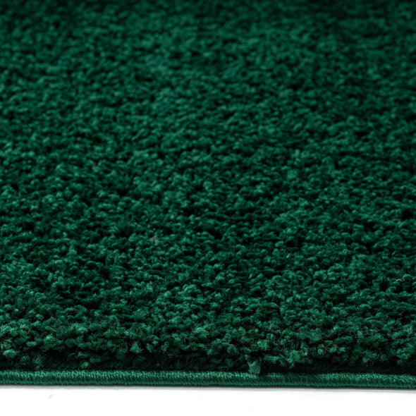 Covor Shaggy Viva verde inchis, moale si pufos, 200x200 cm - LunaHome.ro