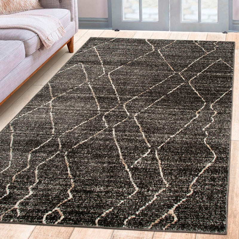 Covor Smilla cu aspect berber, suprafata fina gri 120x180 cm - LunaHome.ro