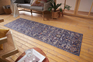 Covor Suez cu design oriental, subtire model 3D 80x200 cm - LunaHome.ro