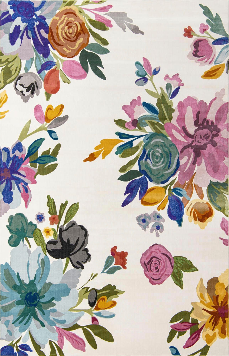 Covor Sunshine cu model floral, fire scurte multicolor, 160x239 - LunaHome.ro