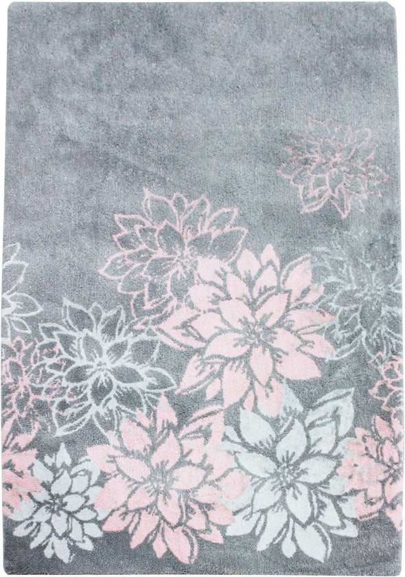 Covor Susan foarte moale si pufos cu design floral 120x180 cm - LunaHome.ro