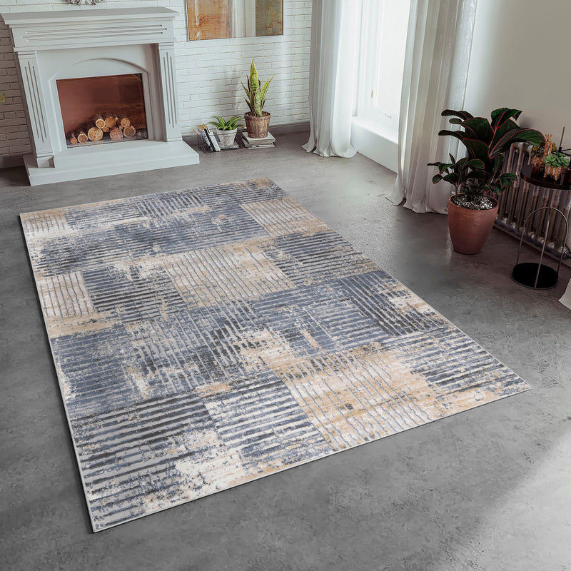 Covor Talvi cu design modern, model 3D 120x180 cm - LunaHome.ro