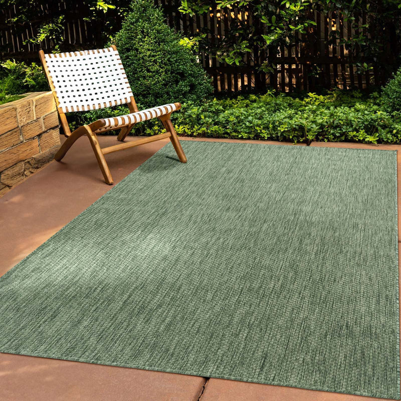 Covor Tara cu țesătură plată de interior și exterior verde 200x280 cm - LunaHome.ro