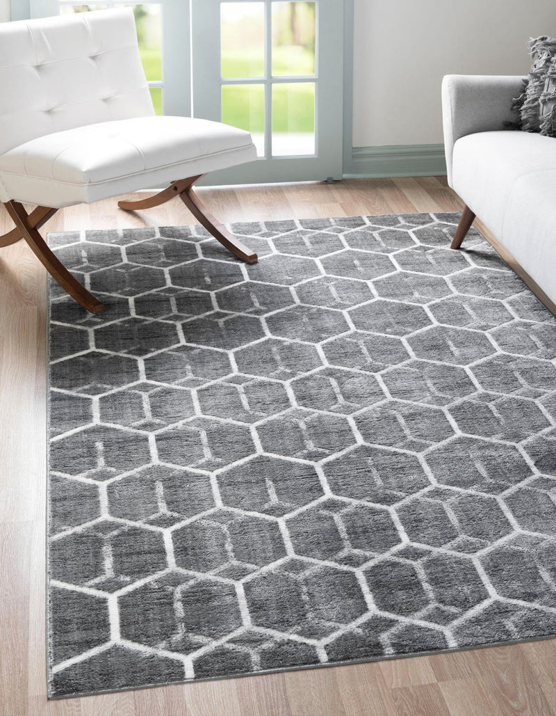 Covor Titan Trellis cu model geometric gri 183x274 cm - LunaHome.ro