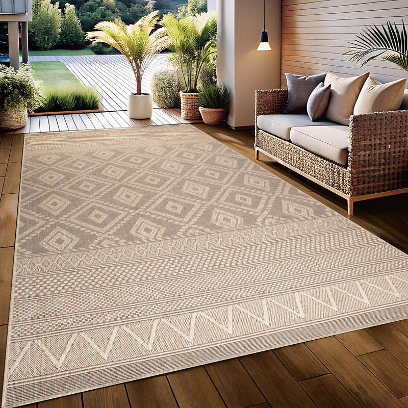 Covor Toronto pentru interior si exterior bej 160x230 cm - LunaHome.ro