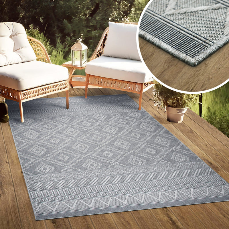 Covor Toronto pentru interior si exterior gri 200x290 cm - LunaHome.ro