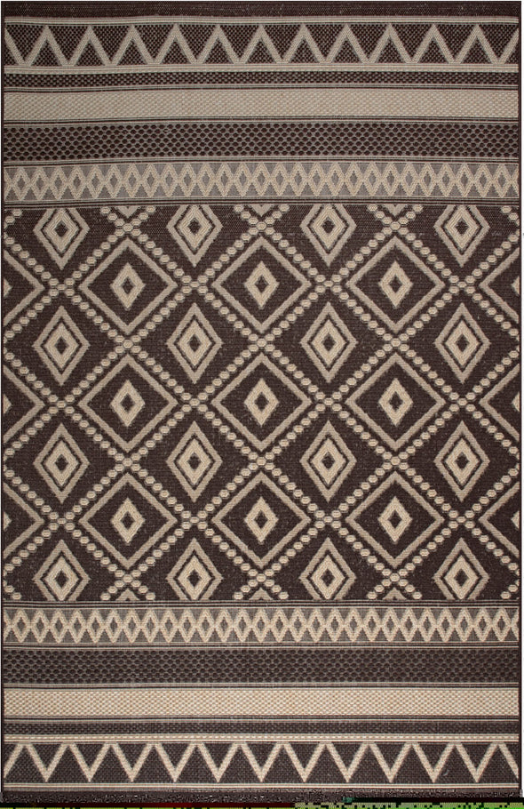 Covor Toronto pentru interior si exterior maro 80x150 cm - LunaHome.ro