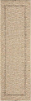 Covor Venice cu tesatura plata, aspect de sisal, bej 80x250 cm - LunaHome.ro