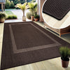 Covor Venice cu tesatura plata, aspect de sisal maro 80x150 cm - LunaHome.ro