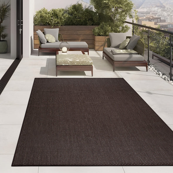 Covor Venice cu tesatura plata, aspect de sisal maro 200x290 cm - LunaHome.ro
