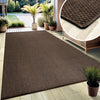 Covor Venice cu tesatura plata, aspect de sisal maro 60x110 cm - LunaHome.ro