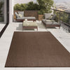 Covor Venice cu tesatura plata, aspect de sisal maro 60x110 cm - LunaHome.ro