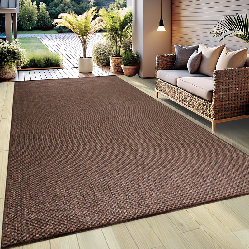 Covor Venice cu tesatura plata, aspect de sisal maro 60x110 cm - LunaHome.ro