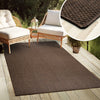 Covor Venice cu tesatura plata, aspect de sisal maro 60x110 cm - LunaHome.ro