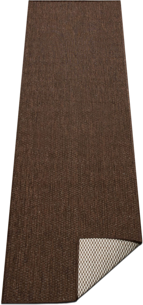 Covor Venice cu tesatura plata, aspect de sisal maro 80x250 cm - LunaHome.ro