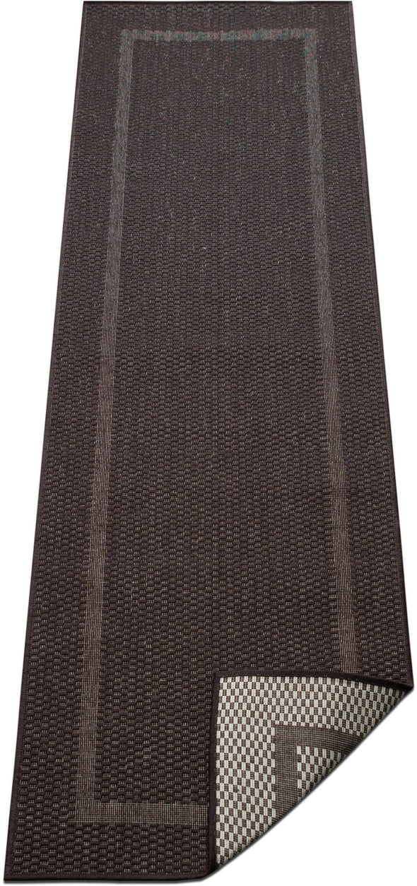 Covor Venice cu tesatura plata, aspect de sisal maro 80x250 cm - LunaHome.ro