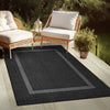 Covor Venice cu tesatura plata, aspect de sisal negru 160x230 cm - LunaHome.ro