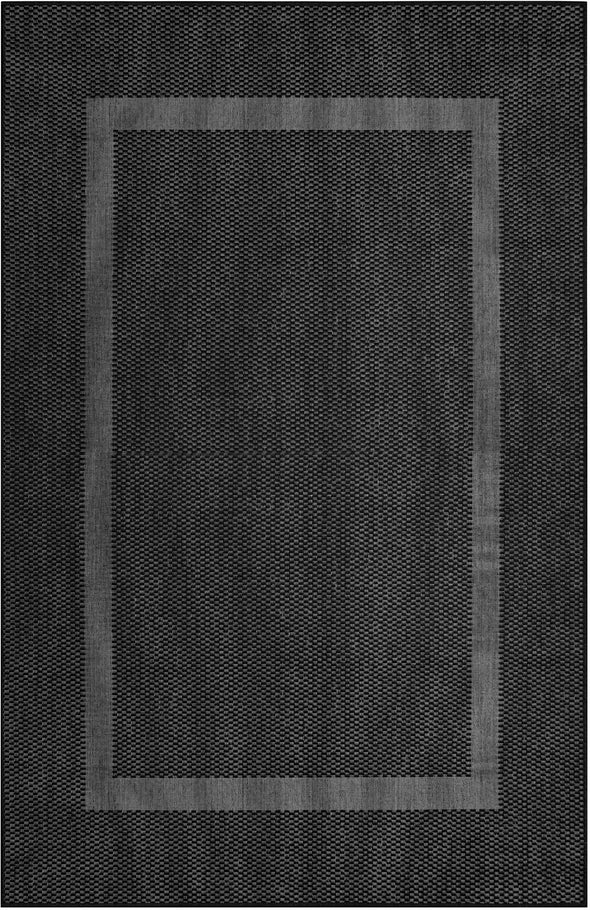 Covor Venice cu tesatura plata, aspect de sisal negru 160x230 cm - LunaHome.ro