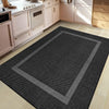 Covor Venice cu tesatura plata, aspect de sisal negru 160x230 cm - LunaHome.ro