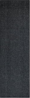 Covor Venice cu tesatura plata, aspect de sisal negru 80x250 cm - LunaHome.ro