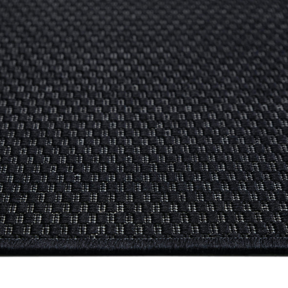 Covor Venice cu tesatura plata, aspect de sisal negru 80x250 cm - LunaHome.ro