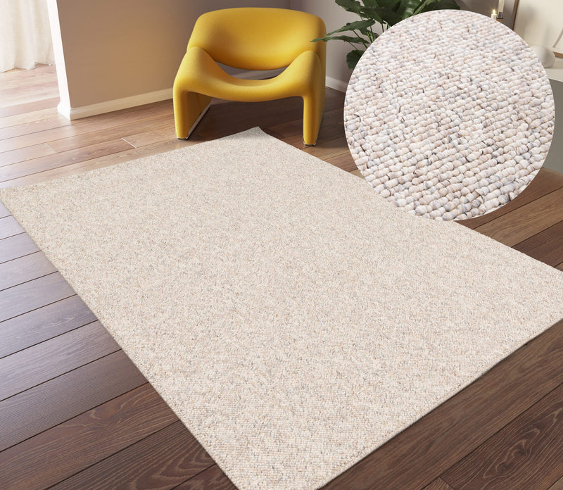 Covor Woldhe cu aspect de lana, model cu noduri pestrit 240x30 cm - LunaHome.ro
