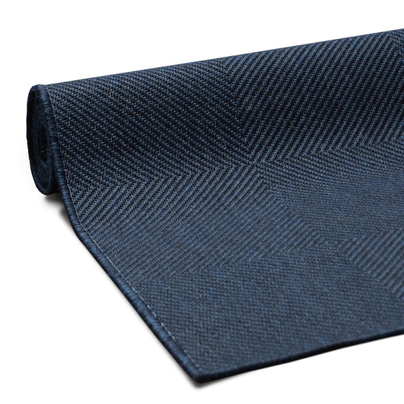 Covor Anna cu tesatura plata interior si exterior albastru 80x150 cm - LunaHome.ro